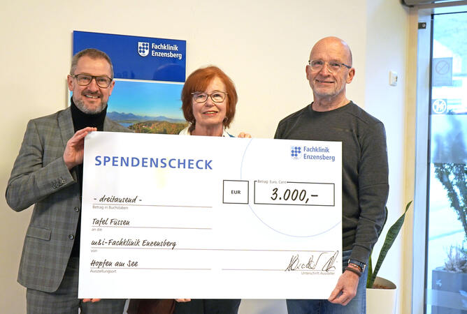 Spende: 3000 Euro für die Tafel Füssen